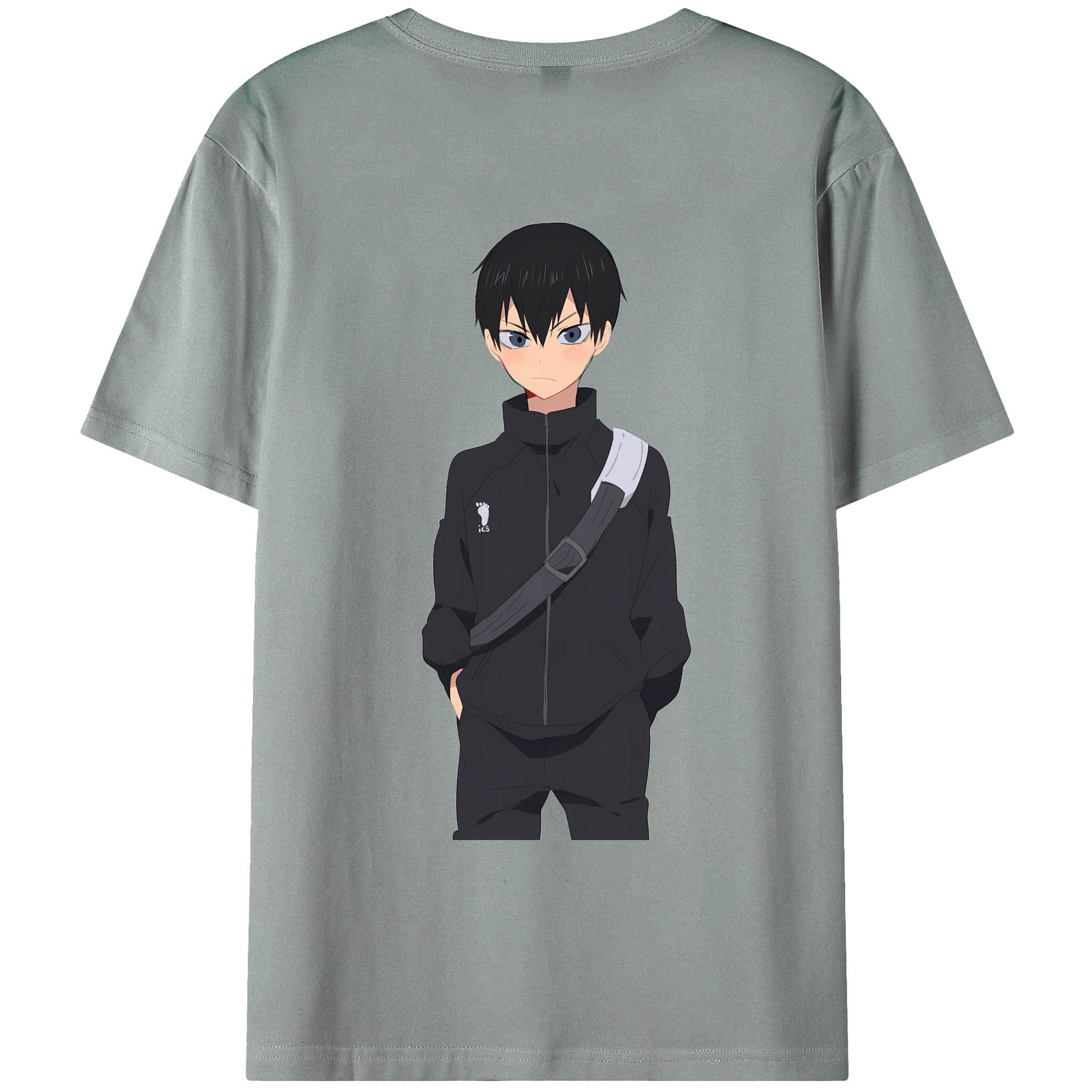（画像用） ハイキュー!! Haikyu!! 綿100％ メンズ半袖Tシャツ（バックプリント） 通気性